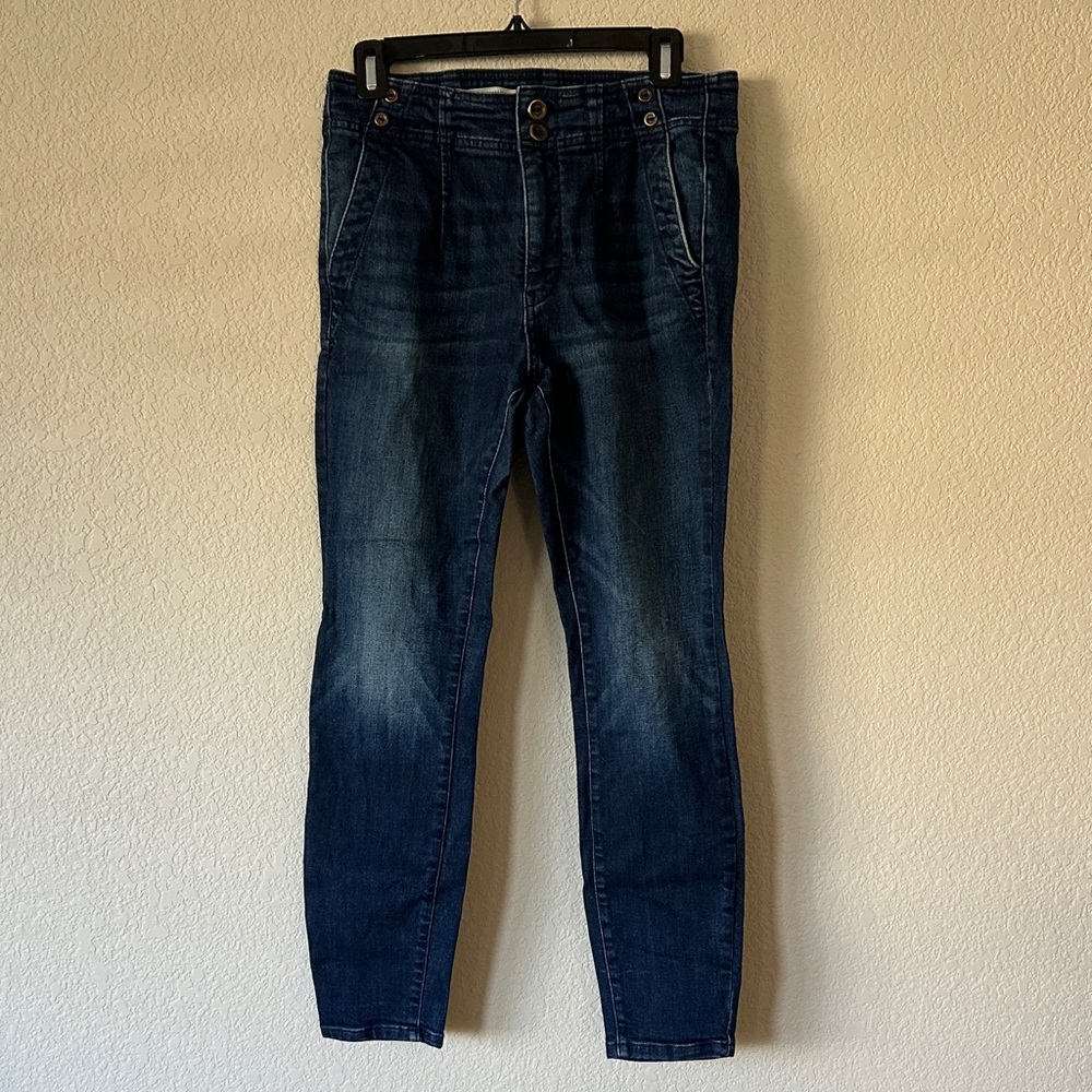 Pilcro Women's High Rise Jeans - Dark Blue